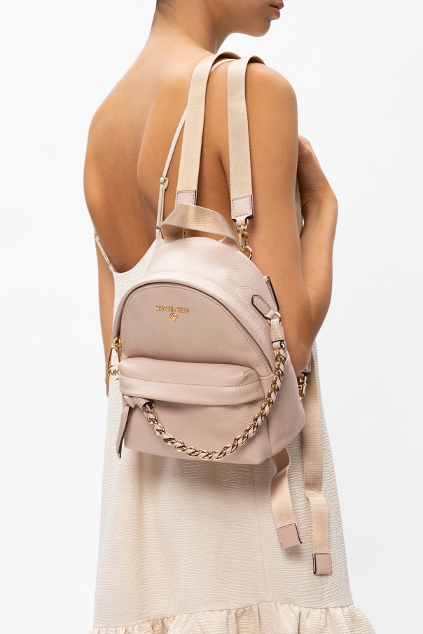 Michael kors soft pink on sale backpack